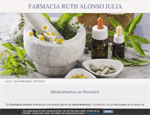 Tablet Screenshot of farmaciaalonso.net